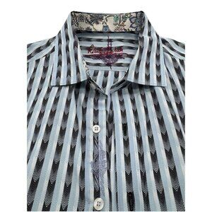 Designer Robert‎ Graham Stunning Men’s Dress Shirt Large